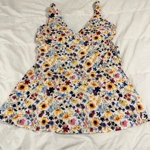 Old Navy V-Neck Wrap-Front One Piece Swimsuit Dress
